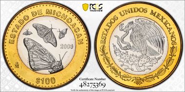2006-Mo 100 P Michoacan MS65