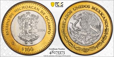 2004-Mo 100 P Michoacan MS64