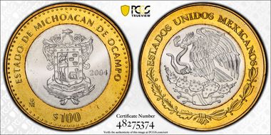 2004-Mo 100 P Michoacan MS64