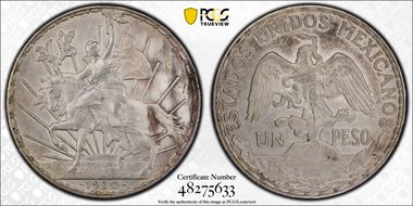 1910 Peso Caballito KM-453  Ag N1