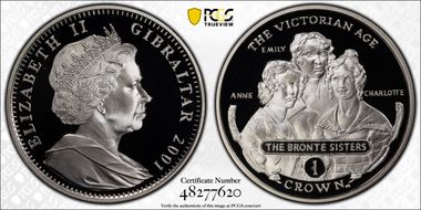 2001-PM Crown Bronte Sisters PR69DCAM