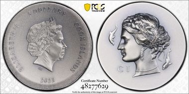 2023 $5 Arethusa Ag Antique Finish Ultra High Relief MS70