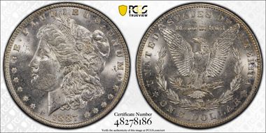 1887 $1 MS63