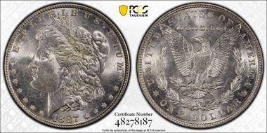 1887 $1 MS63