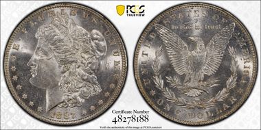 1887 $1 MS64