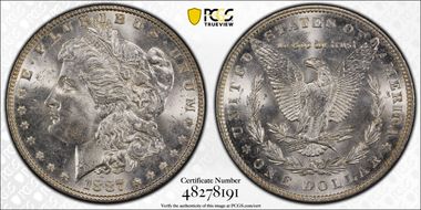 1887 $1 MS64