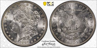 1887 $1 MS64