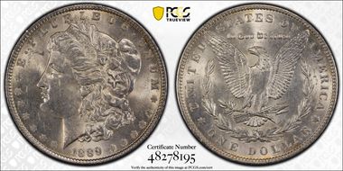 1889 $1 MS62