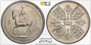 1953 Crown S-4136 Coronation MS64