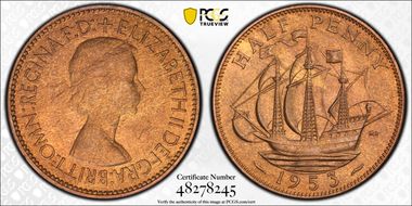 1953 1/2D S-4155 MS64RB