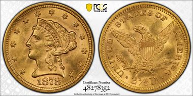 1878 $2.50 MS63