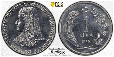 1980 Lira Education for Rural Women MS67