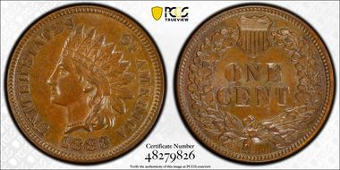1883 1C AU58BN