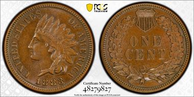 1883 1C AU58BN