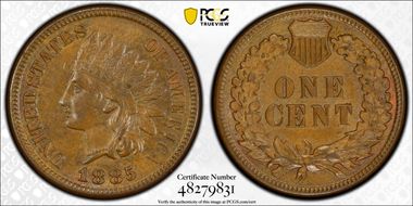1885 1C AU58BN