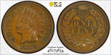 1887 1C AU58BN