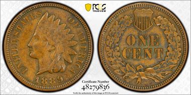 1889 1C AU58BN