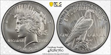 2023 $1 Peace Dollar MS70