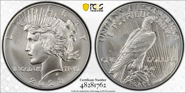 2023 $1 Peace Dollar MS70