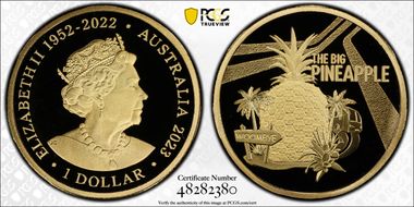 2023 $1 The Big Pineapple Aussie Big Things PR70DCAM
