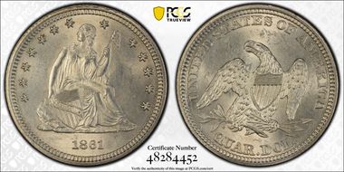 1861 25C MS64