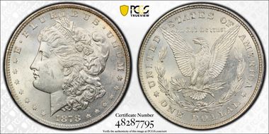 1878 8TF $1 MS62