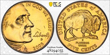 2005-D 5C Bison MS63