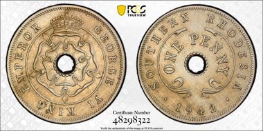 1942 1D KM-8 Copper-Nickel AU55