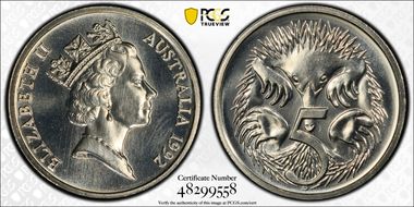 1992 5C Small SD MS68