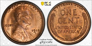 1918-S 1C MS64+ RD