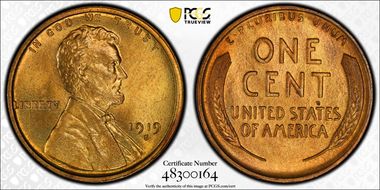 1919-S 1C MS66RD