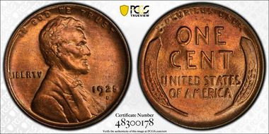 1925-D 1C MS65+ RD