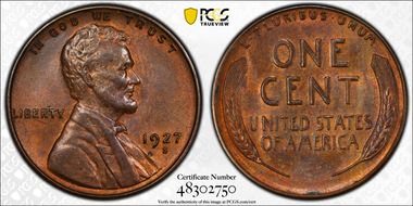 1927-S 1C MS64BN