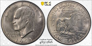 1971-D $1 MS62