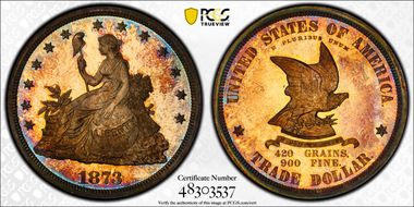 1873 T$1 J-1315 PR67