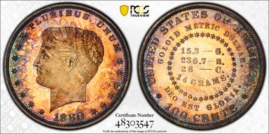 1880 $1 J-1654 PR66