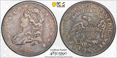 1828 25C Browning 4 VF25