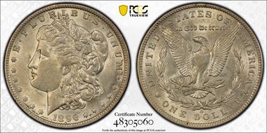 1896-O $1 AU55