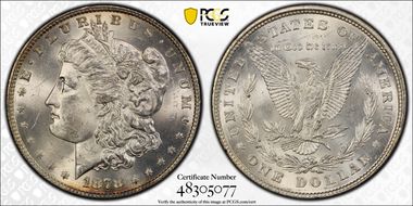 1878 8TF $1 VAM 16, Tripled Stars MS64