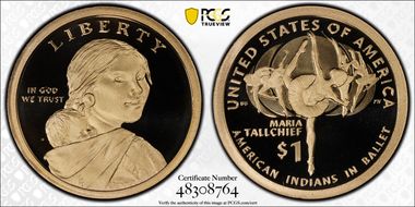 2023-S $1 Native American First Strike PR70DCAM