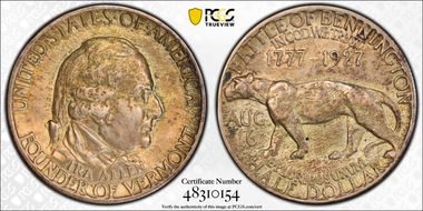 1927 50C Vermont AU55