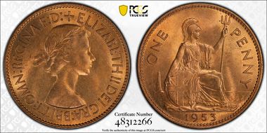 1953 1D S-4154 MS66RD