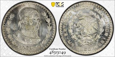 1965-Mo Peso KM-459 MS67