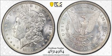 1881-O $1 MS62