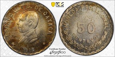 1915 50C KM-734 GB-338 MS64