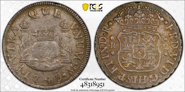 1749-Mo M 2 R Calico-288 AU58