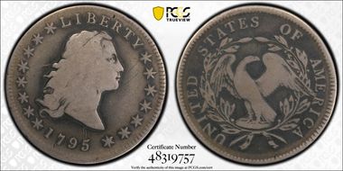 1795 $1 Flowing Hair, BB-27 N1