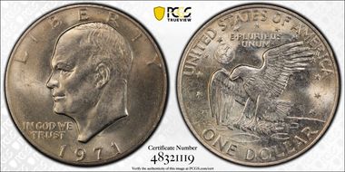 1971 $1 MS64