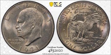1971 $1 MS64