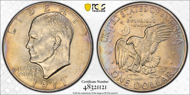 1971 $1 AU58
